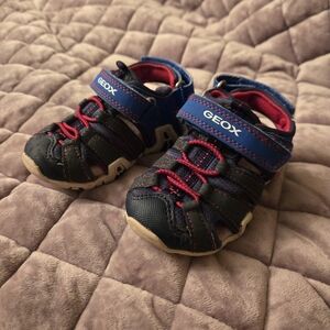 Geox Kids' Black and Blue Shoes